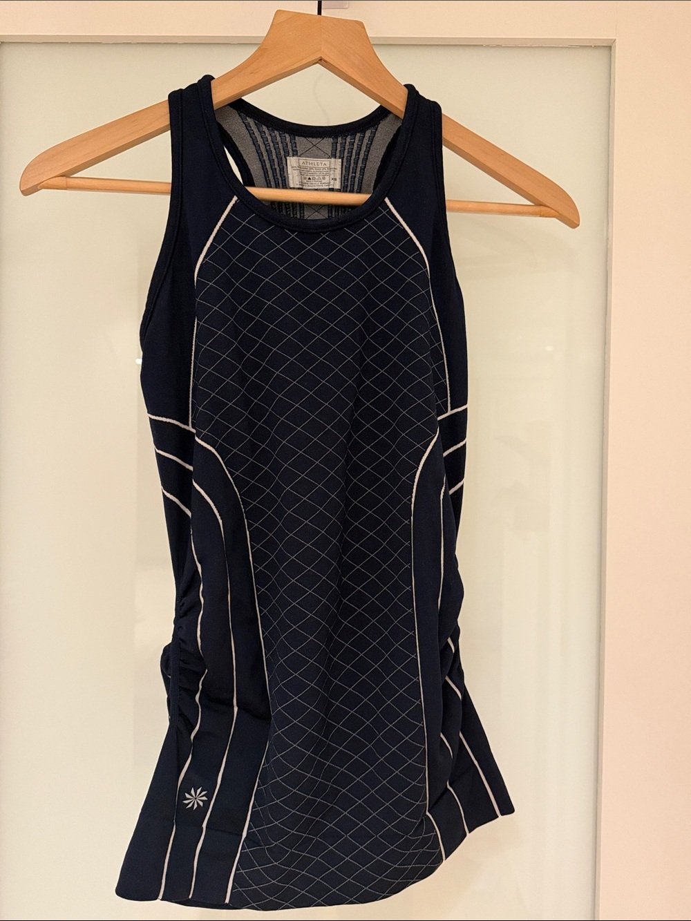 Athleta Navy Tank Top with Contrast Piping